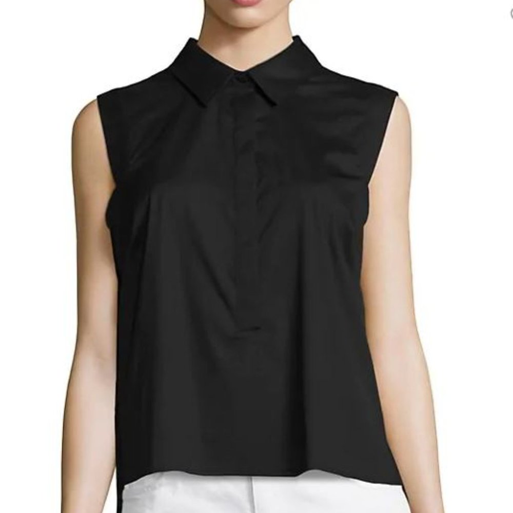 Milly Pleated High-Low Sleeveless Top NWT - Picture 7 of 7